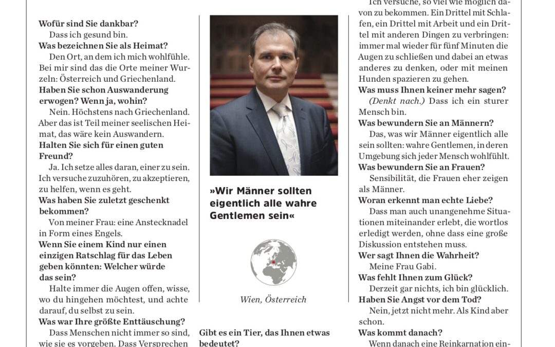 Dominik Truschner, Weltbürger in GEO – Ausgabe 02/2020